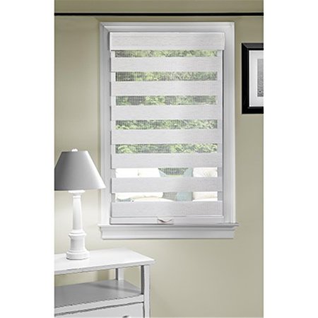 EYECATCHER 30 x 72 in. Cordless Celestial Sheer Double Layered Shade, Linen EY2511620